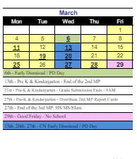 District School Academic Calendar for Maloney Interdistrict Magnet School for March 2024