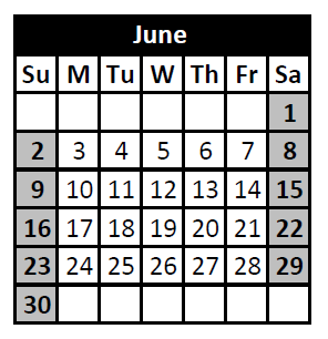 District School Academic Calendar for Poyner Elementary for June 2024