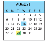 District School Academic Calendar for Kettering Elementary School for August 2023