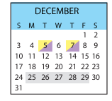 District School Academic Calendar for Kettering Elementary School for December 2023