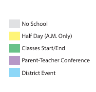 District School Academic Calendar Legend for Kettering Elementary School