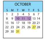 District School Academic Calendar for Kettering Elementary School for October 2023