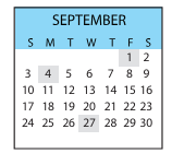 District School Academic Calendar for Kettering Elementary School for September 2023