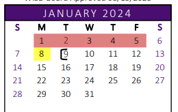 District School Academic Calendar for Houston Elementary for January 2024