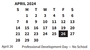 District School Academic Calendar for Crestview Elementary School for April 2024