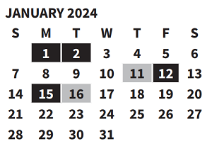 District School Academic Calendar for Crestview Elementary School for January 2024