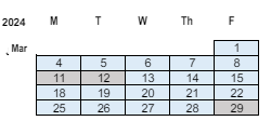 District School Academic Calendar for L E Berger Elementary School for March 2024