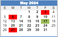 District School Academic Calendar for Maddux Elementary School for May 2024