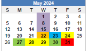 District School Academic Calendar for Western High School for May 2024
