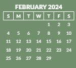 District School Academic Calendar for Robert Frost Elementary School for February 2024