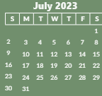 District School Academic Calendar for Robert Frost Elementary School for July 2023