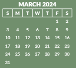 District School Academic Calendar for Robert Frost Elementary School for March 2024