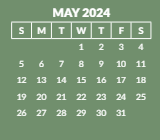 District School Academic Calendar for Robert Frost Elementary School for May 2024