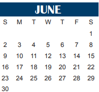 District School Academic Calendar for Kirby Math-science Ctr for June 2024