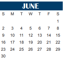 District School Academic Calendar for Alamo Elementary for June 2024