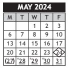 District School Academic Calendar for Enterprise Elem for May 2024