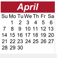 District School Academic Calendar for Oakview Elementary for April 2024
