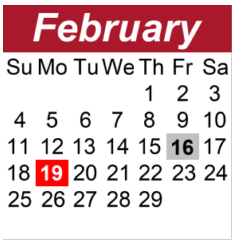 District School Academic Calendar for Westwood Elementary School for February 2024