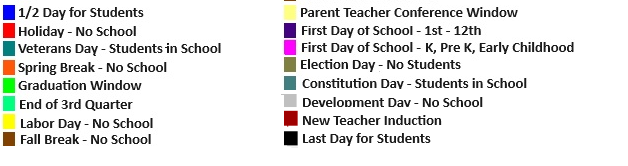 District School Academic Calendar Key for Edmondson Elementary