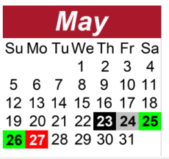 District School Academic Calendar for Brentwood Middle School for May 2024