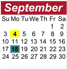 District School Academic Calendar for Oakview Elementary for September 2023