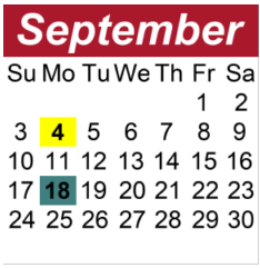 District School Academic Calendar for Fred J Page Middle School for September 2023