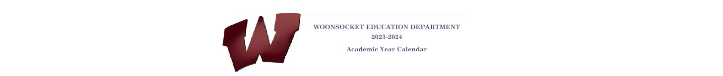 District School Academic Calendar for Woonsocket High School