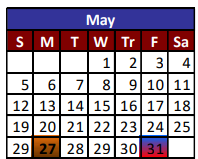 District School Academic Calendar for Cesar Chavez Academy for May 2024