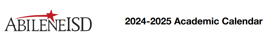 District School Academic Calendar for Abilene High School