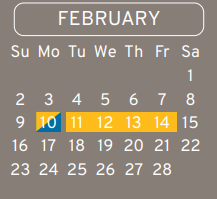 District School Academic Calendar for Eckert Intermediate for February 2025