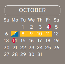 District School Academic Calendar for Eckert Intermediate for October 2024
