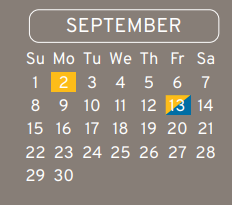 District School Academic Calendar for Eckert Intermediate for September 2024
