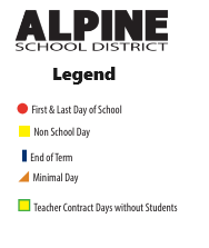 District School Academic Calendar Legend for Serv By Appt