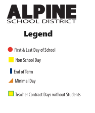 District School Academic Calendar Legend for Grovecrest School