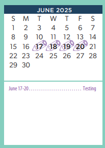 District School Academic Calendar for North Heights Alter for June 2025