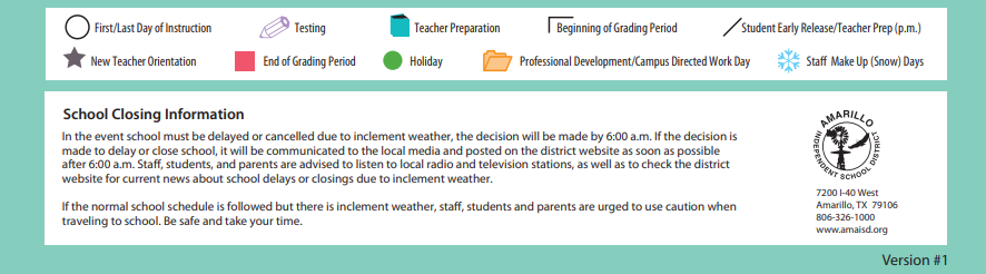 District School Academic Calendar Key for Windsor Elementary