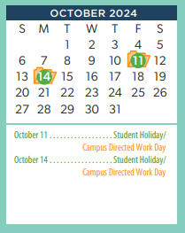 District School Academic Calendar for Windsor Elementary for October 2024