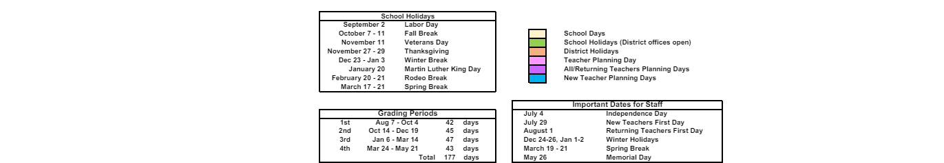 District School Academic Calendar Key for Mesa Verde Elementary School