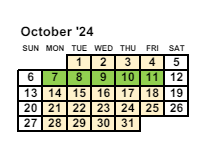District School Academic Calendar for Mesa Verde Elementary School for October 2024
