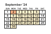 District School Academic Calendar for Mesa Verde Elementary School for September 2024