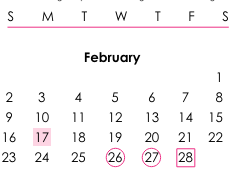 District School Academic Calendar for Mountain View Elementary for February 2025