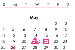 District School Academic Calendar for Polaris K-12 School for May 2025