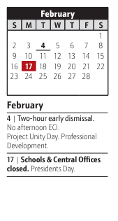 District School Academic Calendar for Manor View Elementary for February 2025