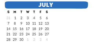 District School Academic Calendar for Richmond Elementary for July 2024