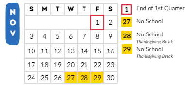 District School Academic Calendar for Odyssey-magellan for November 2024