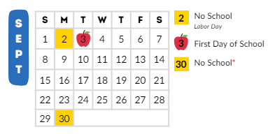 District School Academic Calendar for Appleton Community Learning Center for September 2024