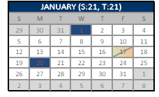 District School Academic Calendar for Cecil Elementary for January 2025