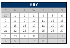 District School Academic Calendar for Cecil Elementary for July 2024
