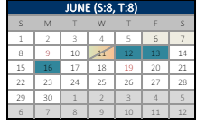 District School Academic Calendar for Cecil Elementary for June 2025