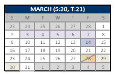 District School Academic Calendar for Cecil Elementary for March 2025